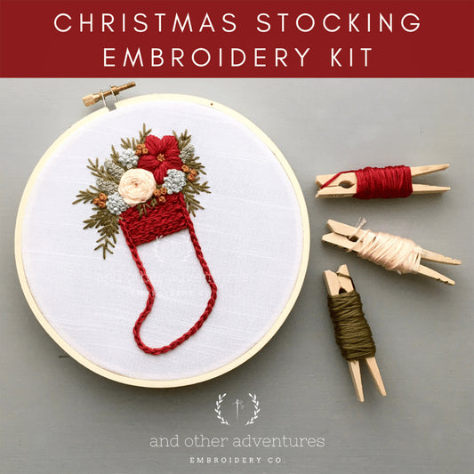Christmas Stocking Embroidery Kit