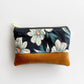 Black and White Floral Coin Purse