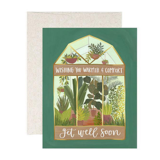 Get Well Soon Greenhouse Card