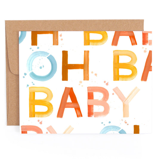 Oh Baby Block Card