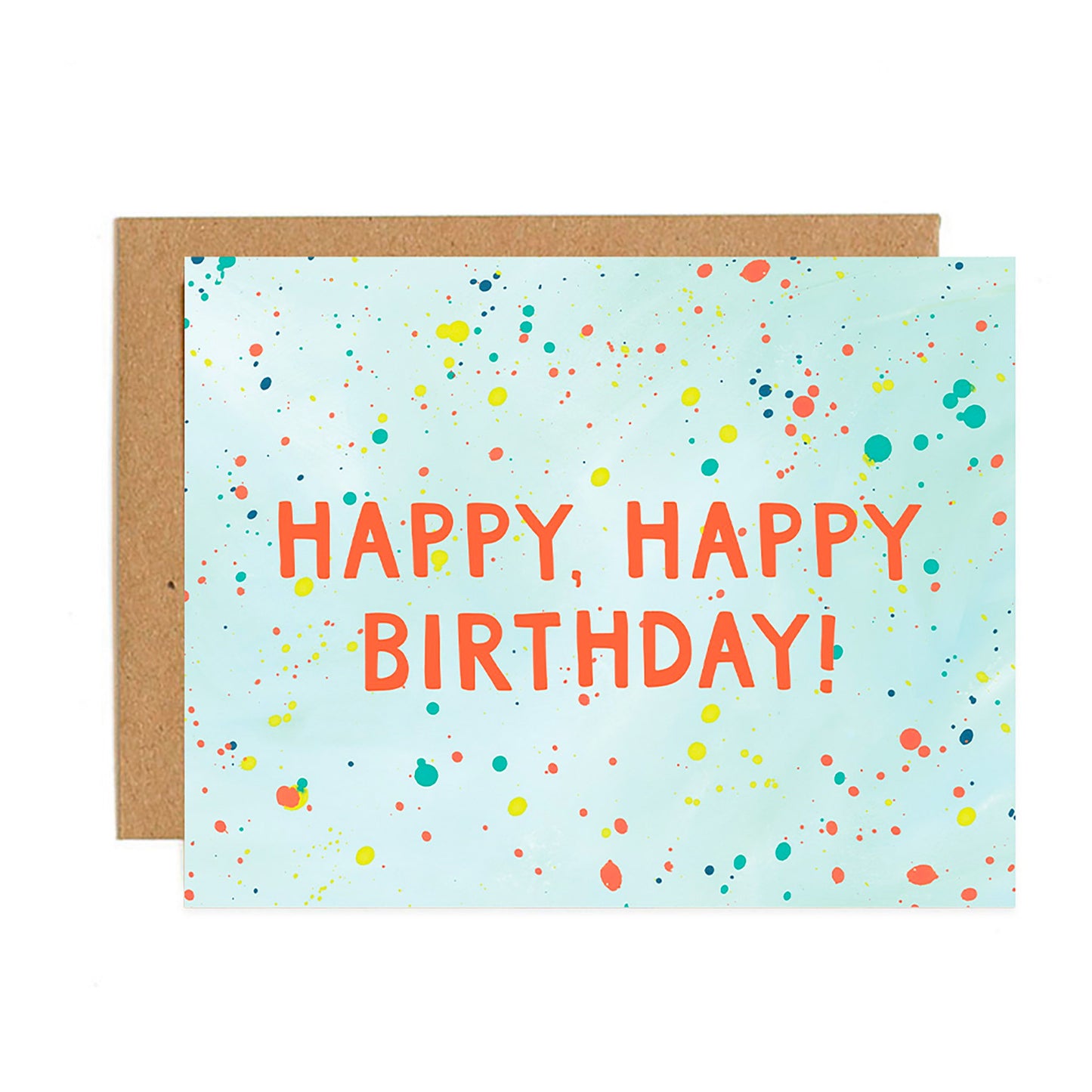 Rainbow Speckle Birthday Card