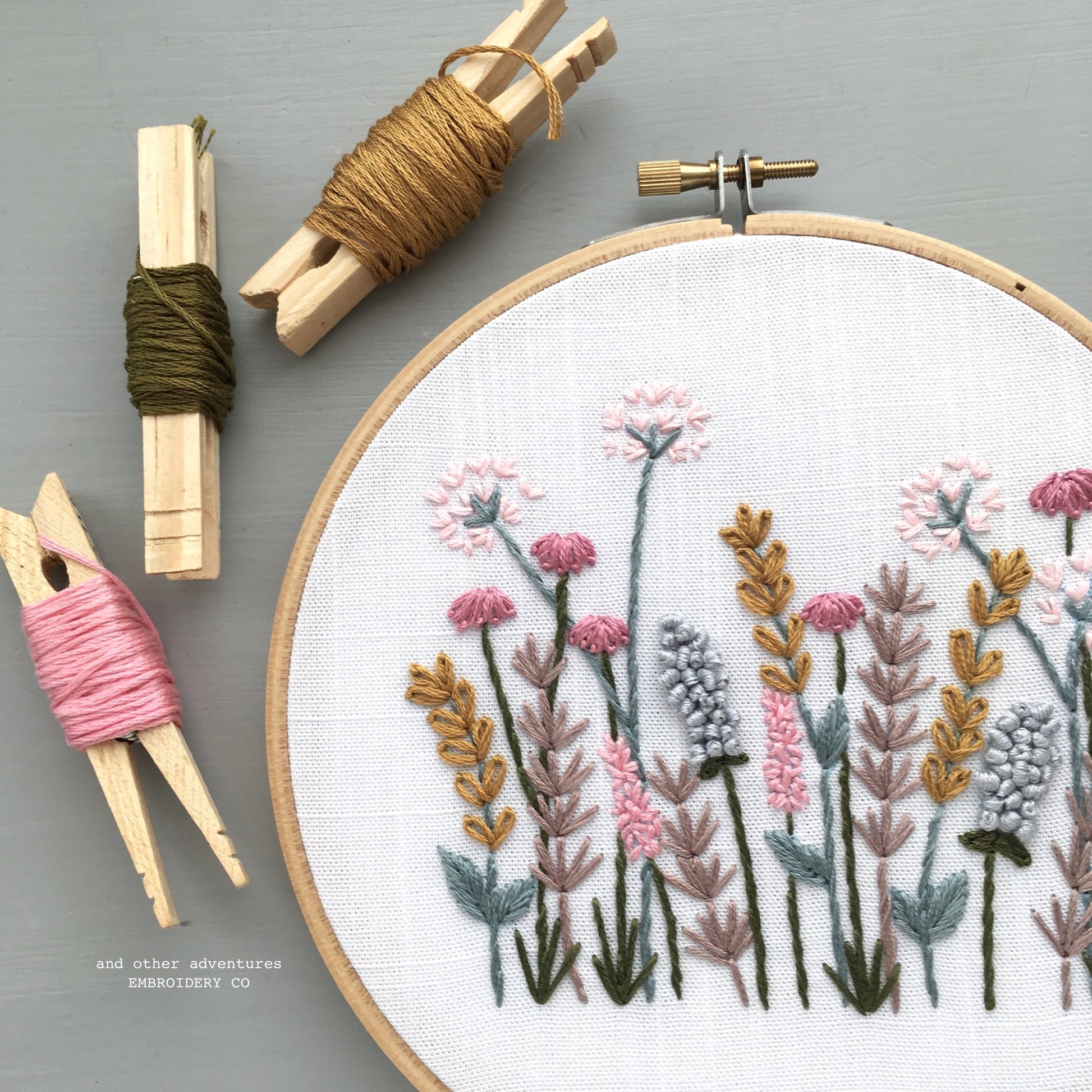 Wildflower Meadow Hand Embroidery Pattern