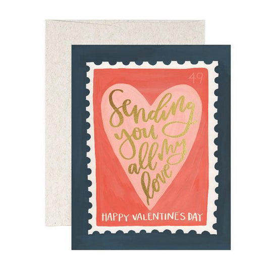 Valentine Stamp Card