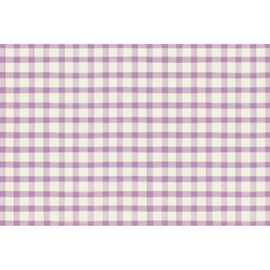 Lilac Painted Check Placemat