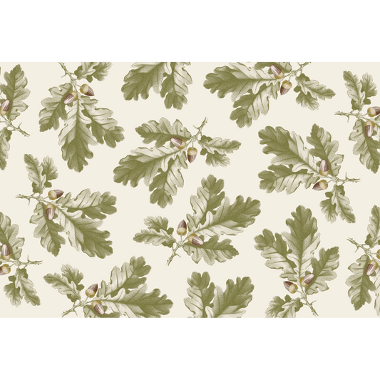 Oak Leaf & Acorn Paper Placemat
